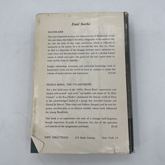 Arthur Rimbaud French Poet Enid Starkie 1961 New Directions Hardcover DJ Vintage - Picture 2 of 12